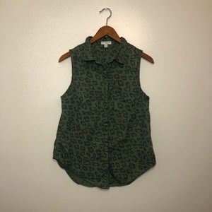 COTTON ON Animal Print Sleeveless Shirt